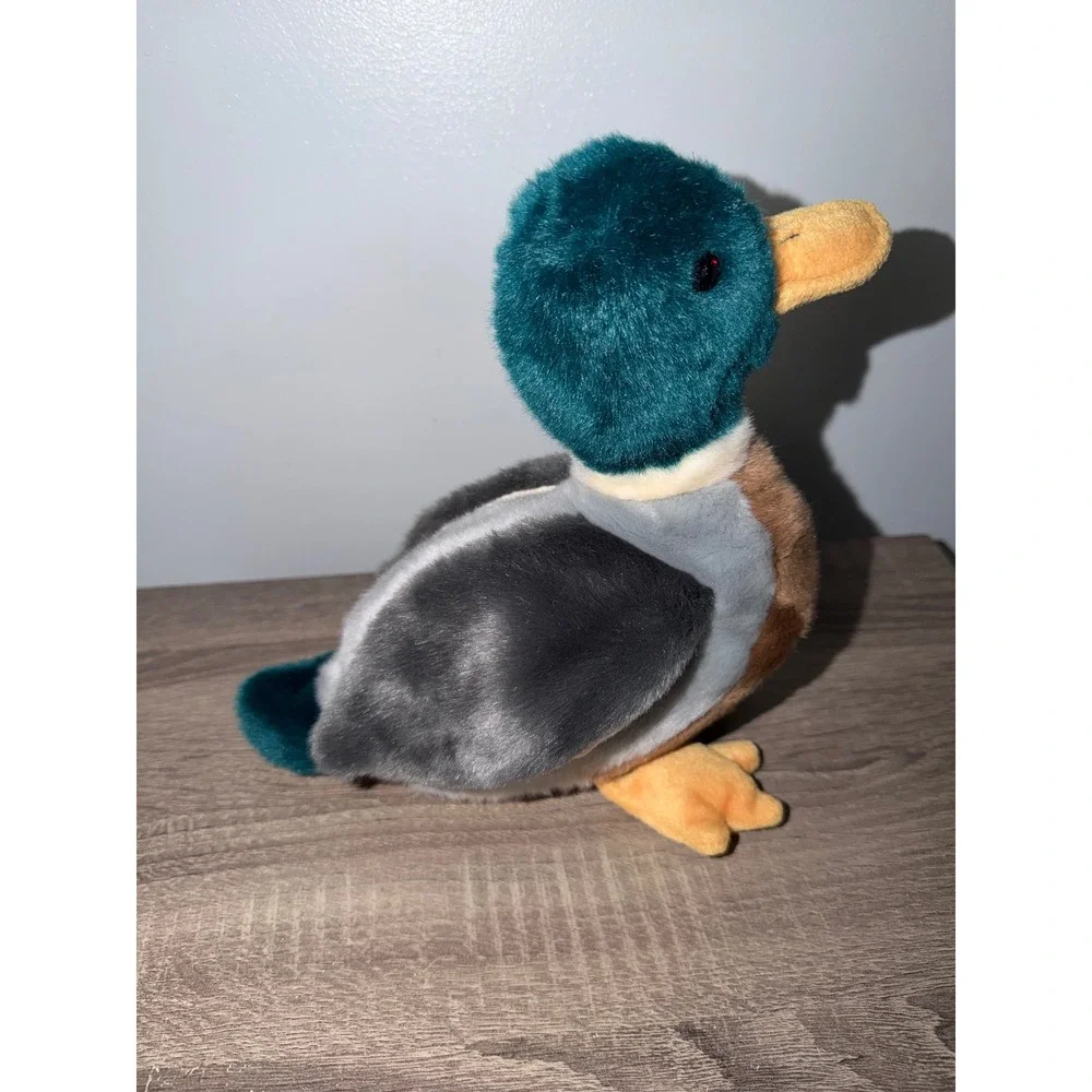 Ty Beanie Buddy Jake the Mallard Duck 1998 Vintage Plush Bird Green Grey Brown
